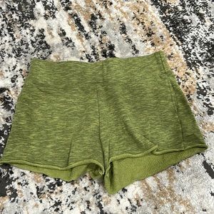 Large Green Free People Sweat Shorts - Great Shape Only Worn a Few Times!